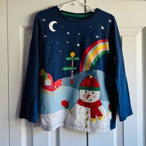 Mini Boden Snowman Christmas Holiday Tunic